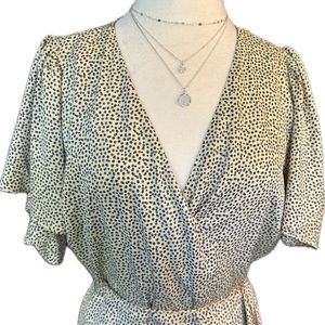 Chelsea28 Wrap Polka Dot Dress